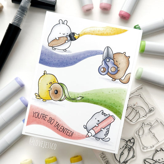 You're So Talented Handmade Greeting Card