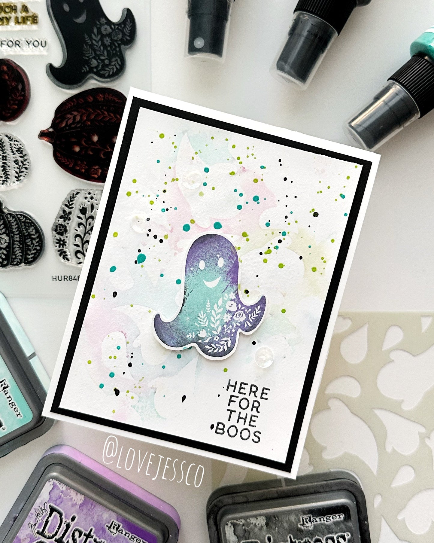 Here for the Boos Halloween Greeting Card