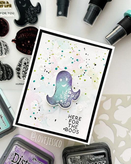 Here for the Boos Halloween Greeting Card