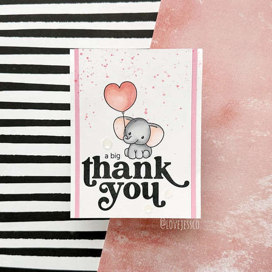 Big Thank You Handmade Card