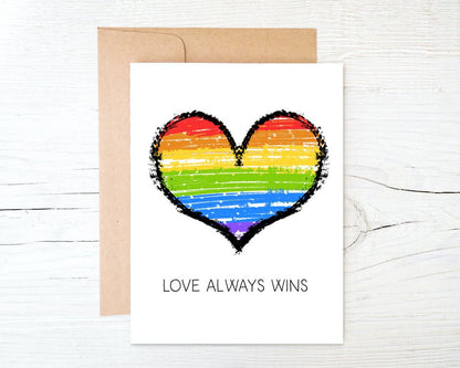 Love Always Wins Greeting Card