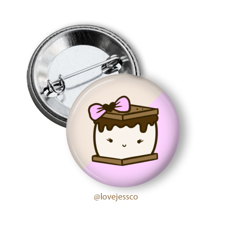 S'more Pinback Button