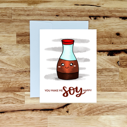 Soy Happy Greeting Card
