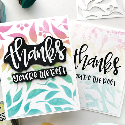 Thanks You're The Best TWO PACK Greeting Cards