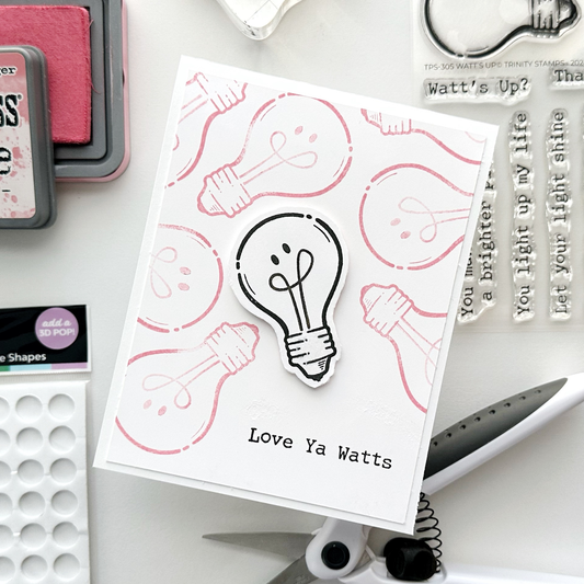 Love Ya Watts Handmade Greeting Card