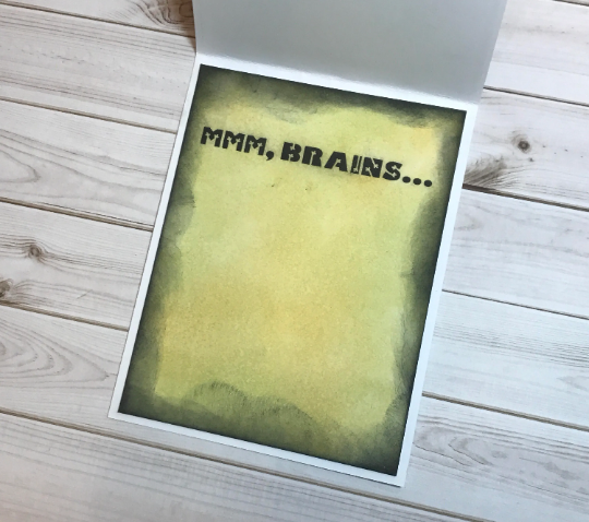 Love You For What's On the Inside Zombie Greeting Card
