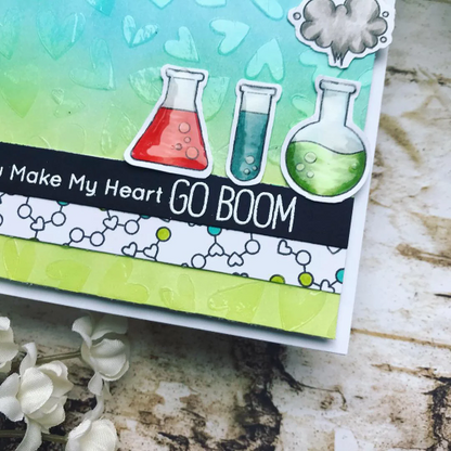 You Make My Heart Go Boom Greeting card