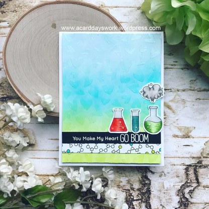 You Make My Heart Go Boom Greeting card