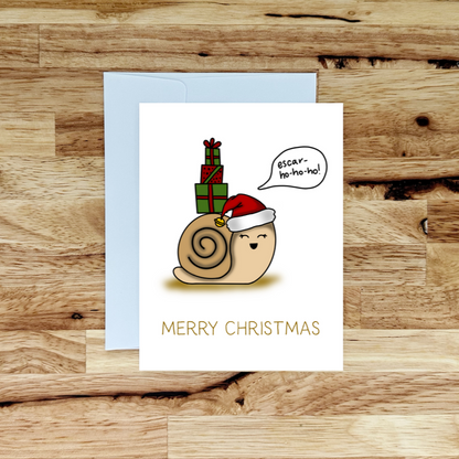 Escar Ho Ho Ho Christmas Greeting Card