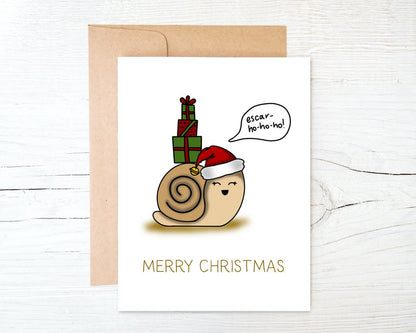Escar Ho Ho Ho Christmas Greeting Card