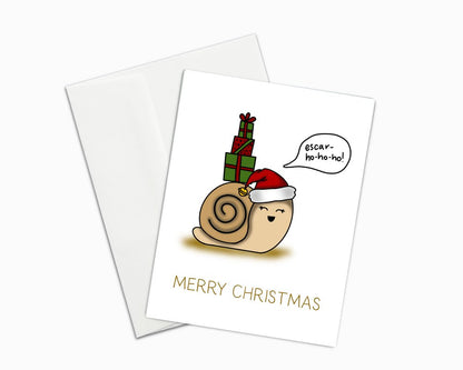Escar Ho Ho Ho Christmas Greeting Card