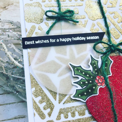 Best Wishes for a Happy Holiday Season Greeting Card