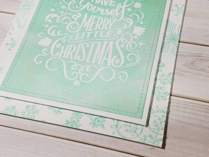 Have Yourself a Merry Little Christmas Mint Greeting Card