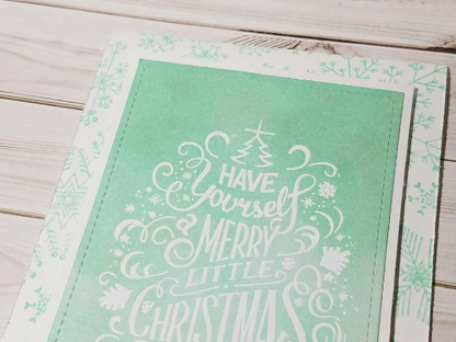 Have Yourself a Merry Little Christmas Mint Greeting Card