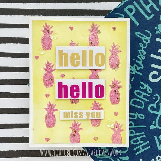 Hello Miss You Greeting Card