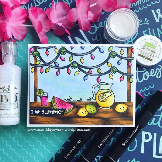 I Love Summer Tiki Bar Greeting Card