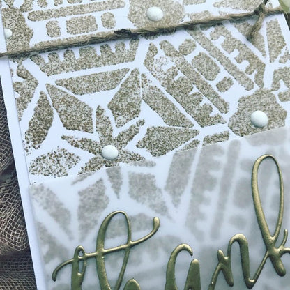 Thanks Geometric Greeting Card