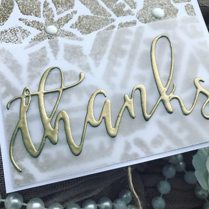 Thanks Geometric Greeting Card