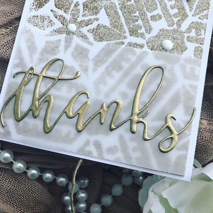 Thanks Geometric Greeting Card