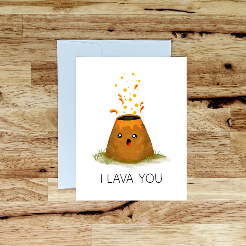 I Lava You Greeting Card