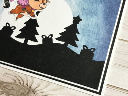 Magical Reindeer Christmas Greeting Card