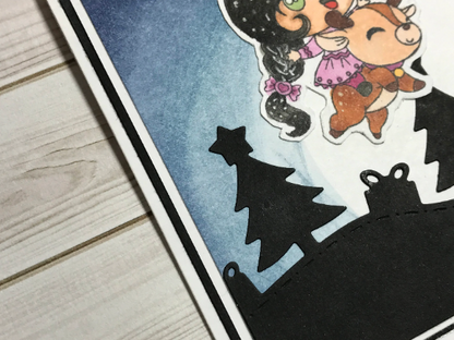 Magical Reindeer Christmas Greeting Card