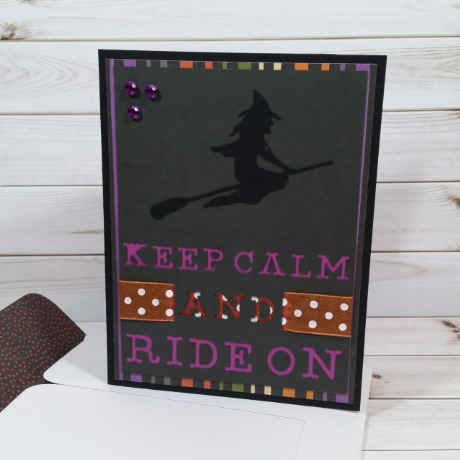 Keep Calm and Ride On Greeting Card
