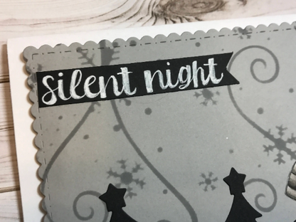 Silent Night Bear Greeting Card