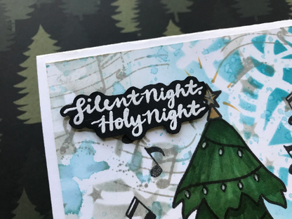Silent Night Holy Night Greeting Card
