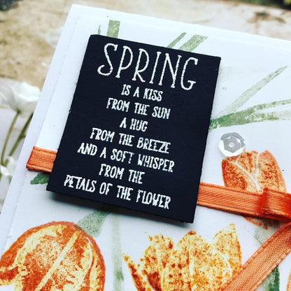 Spring is a Kiss Greeting Card