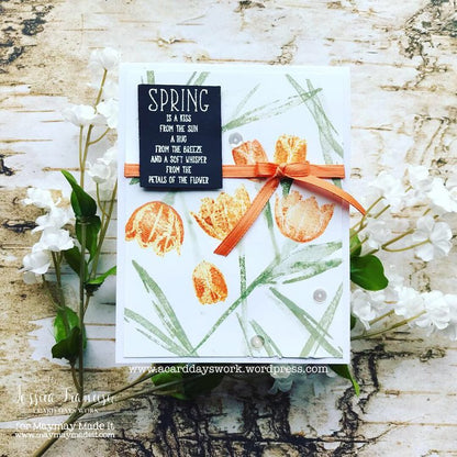 Spring is a Kiss Greeting Card