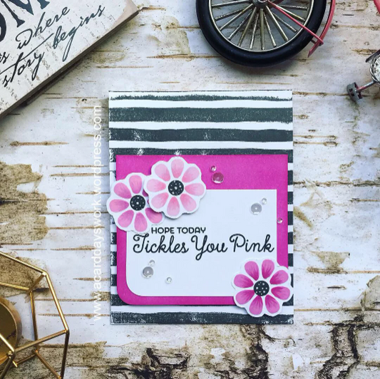 Hope Today Tickles You Pink Greeting Card